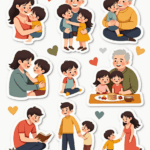 Family Life & Relationships - Sticker Sheet v11
